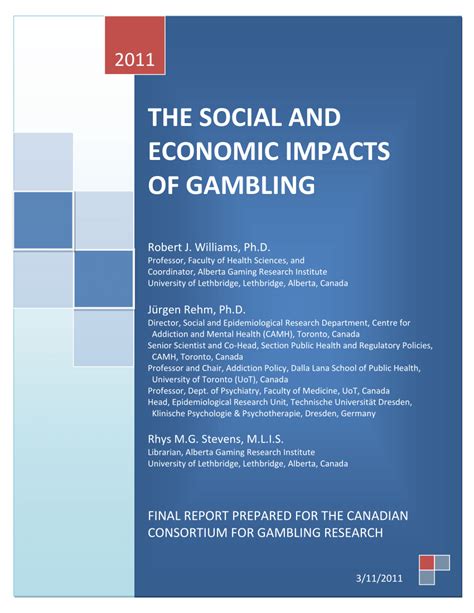 benefits of gambling for the economy|(PDF) Social and Economic Impacts of Gambling.